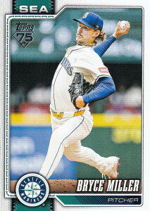 MLB �x�[�X�{�[���J�[�h 331 Bryce Miller �V�A�g���E�}���i�[�Y (BASE/BASE SET) 2026 Topps Series 1
