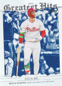 MLB �x�[�X�{�[���J�[�h GH-10 Bryce Harper �t�B���f���t�B�A�E�t�B���[�Y (INSERT/2025 GREATEST HITS) 2026 Topps Series 1