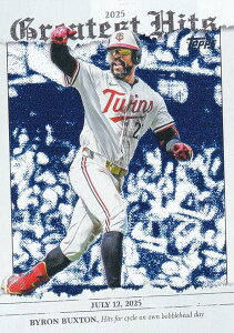 MLB �x�[�X�{�[���J�[�h GH-12 Byron Buxton �~�l�\�^�E�c�C���Y (INSERT/2025 GREATEST HITS) 2026 Topps Series 1