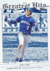 MLB �x�[�X�{�[���J�[�h GH-18 Bobby Witt Jr. �J���U�X�V�e�B�E���C�����Y (INSERT/2025 GREATEST HITS) 2026 Topps Series 1