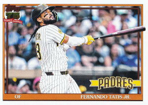 MLB �x�[�X�{�[���J�[�h T91-8 Fernando Tatis Jr. �T���f�B�G�S�E�p�h���X (INSERT/1991 TOPPS BASEBALL) 2026 Topps Series 1