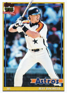 MLB �x�[�X�{�[���J�[�h T91-17 Jeff Bagwell �q���[�X�g���E�A�X�g���Y (INSERT/1991 TOPPS BASEBALL) 2026 Topps Series 1