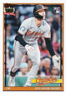 MLB �x�[�X�{�[���J�[�h T91-24 Dylan Beavers �{���`���A�E�I���I�[���Y (INSERT/1991 TOPPS BASEBALL/Rookie) 2026 Topps Series 1