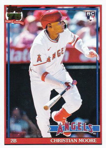 MLB �x�[�X�{�[���J�[�h T91-46 Christian Moore ���T���[���X�E�G���[���X (INSERT/1991 TOPPS BASEBALL/Rookie) 2026 Topps Series 1