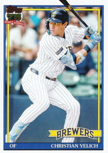 MLB �x�[�X�{�[���J�[�h T91-83 Christian Yelich �~���E�H�[�L�[�E�u�����[�Y (INSERT/1991 TOPPS BASEBALL) 2026 Topps Series 1