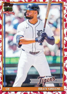 MLB �x�[�X�{�[���J�[�h T91-2 Riley Greene �f�g���C�g�E�^�C�K�[�X (INSERT/1991 TOPPS BASEBALL Koi Fish) 2026 Topps Series 1
