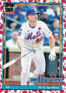 MLB �x�[�X�{�[���J�[�h T91-12 Pete Alonso �j���[���[�N�E���b�c (INSERT/1991 TOPPS BASEBALL Koi Fish) 2026 Topps Series 1