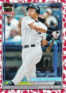 MLB �x�[�X�{�[���J�[�h T91-30 Derek Jeter �j���[���[�N�E�����L�[�X (INSERT/1991 TOPPS BASEBALL Koi Fish) 2026 Topps Series 1