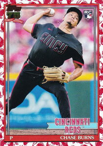 MLB �x�[�X�{�[���J�[�h T91-73 Chase Burns �V���V�i�e�B�E���b�Y (INSERT/1991 TOPPS BASEBALL Koi Fish/Rookie) 2026 Topps Series 1