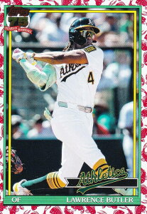 MLB �x�[�X�{�[���J�[�h T91-85 Lawrence Butler �A�X���`�b�N�X (INSERT/1991 TOPPS BASEBALL Koi Fish) 2026 Topps Series 1