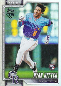 �y���C���{�[�t�H�C���zMLB �x�[�X�{�[���J�[�h 18 Ryan Ritter �R�����h�E���b�L�[�Y (BASE/BASE SET/Rookie) 2026 Topps Series 1