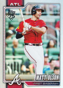 �y���C���{�[�t�H�C���zMLB �x�[�X�{�[���J�[�h 39 Matt Olson �A�g�����^�E�u���[�u�X (BASE/BASE SET) 2026 Topps Series 1