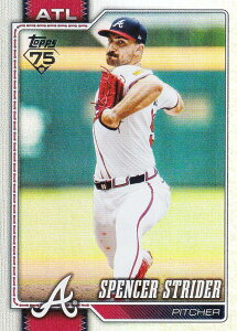 �y���C���{�[�t�H�C���zMLB �x�[�X�{�[���J�[�h 79 Spencer Strider �A�g�����^�E�u���[�u�X (BASE/BASE SET) 2026 Topps Series 1