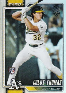 �y���C���{�[�t�H�C���zMLB �x�[�X�{�[���J�[�h 213 Colby Thomas �A�X���`�b�N�X (BASE/BASE SET/Rookie) 2026 Topps Series 1