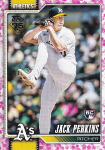 �y33/99 ���zMLB �x�[�X�{�[���J�[�h 206 Jack Perkins �A�X���`�b�N�X (BASE/BASE SET/Rookie) 2026 Topps Series 1