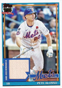 �y�o�b�g�zMLB �x�[�X�{�[���J�[�h 91R-PA Pete Alonso �j���[���[�N�E���b�c (RELIC/1991 TOPPS BASEBALL RELICS) 2026 Topps Series 1