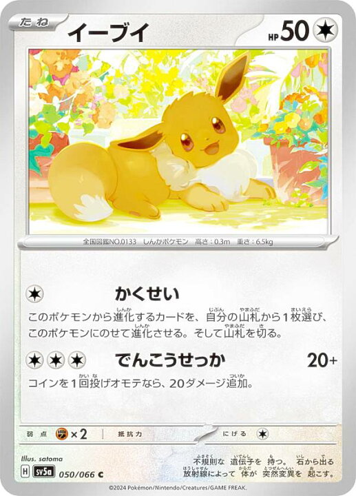 楽天市場】ポケモンカードゲーム SV5a 050/066 イーブイ 無 (C コモン 