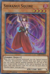 �V�Y�� SAST-EN019 �s�m�΂̕��� Shiranui Squire (�p��� 1st Edition �X�[�p�[���A) Savage Strike