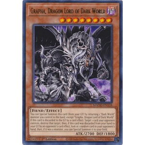 �V�Y�� MAGO-EN118 �Í��E�̗��_ �O���t�@ Grapha, Dragon Lord of Dark World (�p��� 1st Edition ���A) Maximum Gold