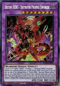 �V�Y�� BODE-EN039 �f�X�g���C�t�F�j�b�N�X�K�C Destiny HERO - Destroyer Phoenix Enforcer (�p��� 1st Edition �V�[�N���b�g���A) Burst of Destiny
