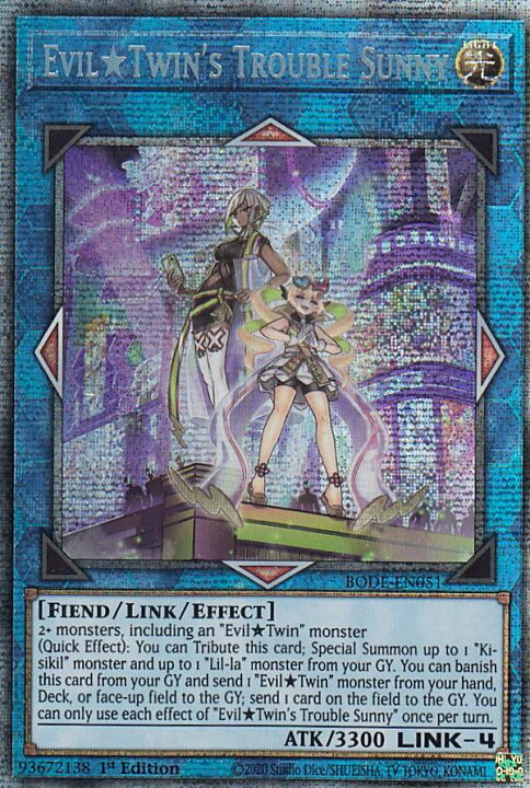 楽天市場】遊戯王 BODE-EN051 トラブル・サニー Evil☆Twin