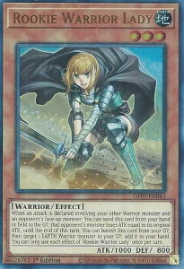 VY GFP2-EN043 Vs̏m Rookie Warrior Lady (p 1st Edition EgA) Ghosts From the PastFThe 2nd Haunting