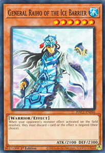 VY HAC1-EN046 XĚՏ CzE General Raiho of the Ice Barrier (p 1st Edition m[}p) Hidden ArsenalFChapter 1yCOi ꍇ܂z
