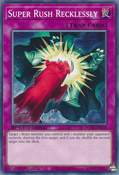 遊戯王 SGX1-ENC18 猛突進 Super Rush Recklessly (英語版 1st Edition ノーマル) Speed Duel GX：Duel Academy Box