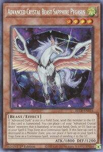 VY BLCR-EN016 Aʏb Tt@CAEyKTX Advanced Crystal Beast Sapphire Pegasus (p 1st Edition V[NbgA) Battles of LegendFCrystal Revenge