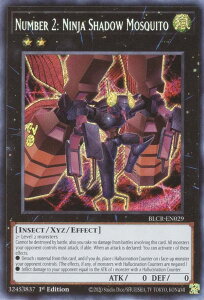 VY BLCR-EN029 No.2 wE҃Vh[EXL[g Number 2: Ninja Shadow Mosquito (p 1st Edition V[NbgA) Battles of LegendFCrystal Revenge