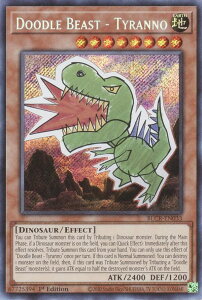 �V�Y�� BLCR-EN033 �炭�������イ�|�Ă�� Doodle Beast - Tyranno (�p��� 1st Edition �V�[�N���b�g���A) Battles of Legend�FCrystal Revenge
