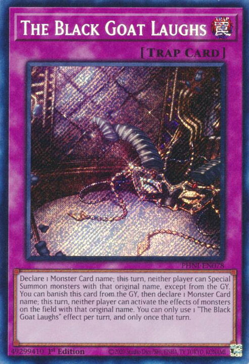 楽天市場】遊戯王 PHNI-EN078 嗤う黒山羊 The Black Goat Laughs (英語 