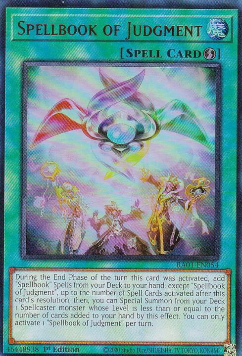 楽天市場】遊戯王 RA01-EN054 魔導書の神判 Spellbook of Judgment 