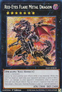 �V�Y�� RA01-EN038 �^�g��̍|���� Red-Eyes Flare Metal Dragon (�p��� 1st Edition �V�[�N���b�g���A) 25th Anniversary Rarity Collection