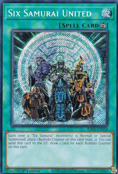 楽天市場】遊戯王 RA03-EN054 Six Samurai United 六武衆の結束 (英語 