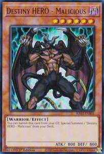 �V�Y�� RA03-EN001 Destiny HERO - Malicious D-HERO �f�B�A�{���b�N�K�C (�p��� 1st Edition �E���g�����A) Quarter Century Bonanza