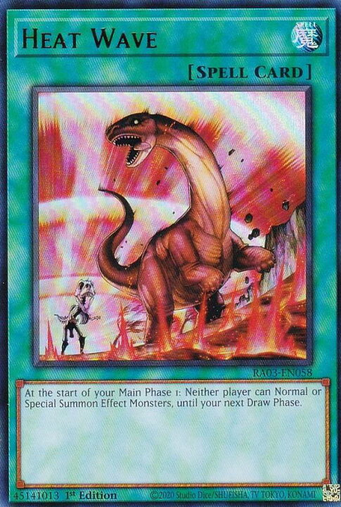 楽天市場】遊戯王 RA03-EN058 Heat Wave 大熱波 (英語版 1st Edition 