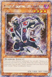 �V�Y�� RA04-EN173 �E�҃}�X�^�[ HANZO Ninja Grandmaster Hanzo (�p��� 1st Edition �v���`�i�V�[�N���b�g���A) Quarter Century Stampede
