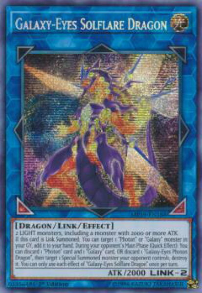 遊戯王 MP19-EN188 銀河眼の煌星竜 Galaxy-Eyes Solflare Dragon (英語版 1st Edition プリズマティックシークレットレア) 2019 Gold Sarcophagus Tin Mega Pack
