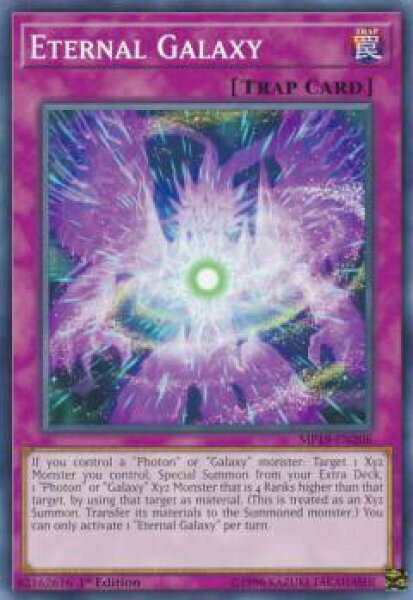 遊戯王 MP19-EN206 永遠なる銀河 Eternal Galaxy (英語版 1st Edition ノーマル) 2019 Gold Sarcophagus Tin Mega Pack