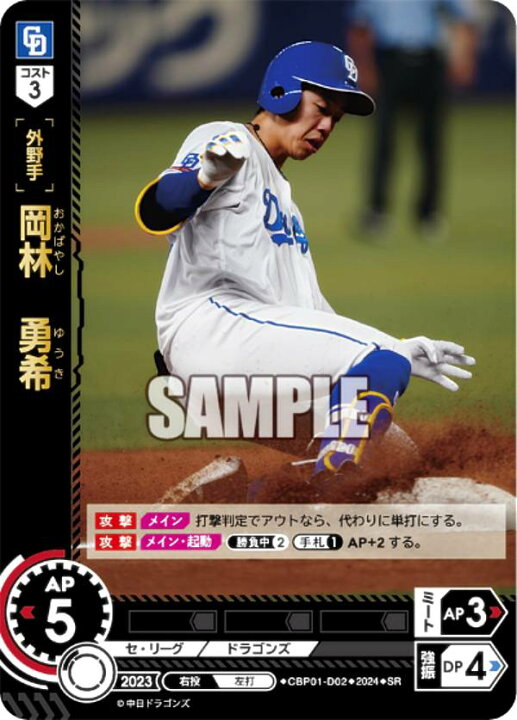 楽天市場】ドリームオーダー CBP01-D02 岡林 勇希 中日ドラゴンズ (SR 