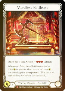 �y���C���{�[�EFOIL�z�t���b�V�����u���b�h DYN 068 Merciless Battleaxe (M �}�W�F�X�e�B�b�N) Dynasty Flesh and Blood
