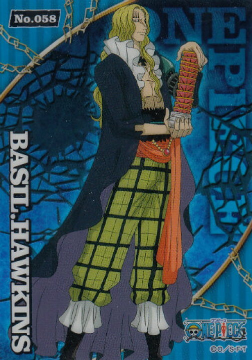 楽天市場 No 58 バジル ホーキンス ワンピース クリアカードコレクションガム Blue Realize トレカ ホビー楽天市場店