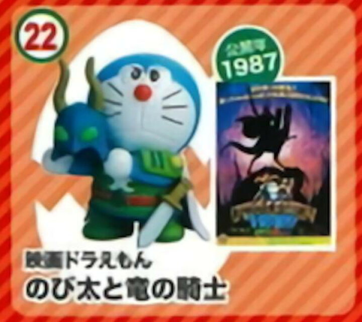 楽天市場】【22.のび太と竜の騎士】 チョコエッグ ドラえもん ムービー 