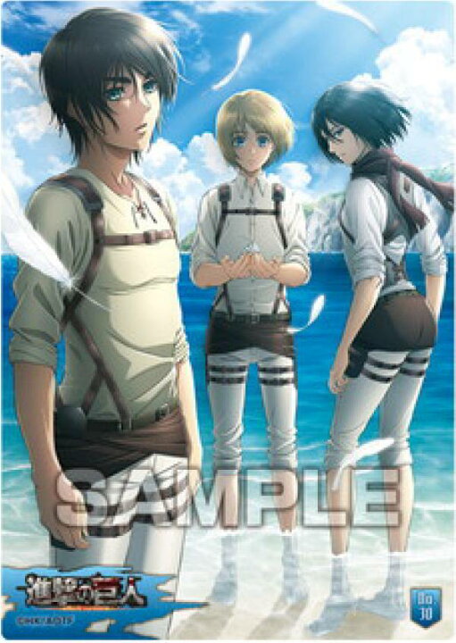 楽天市場 No 30 エレン ミカサ アルミン 進撃の巨人 クリアカードコレクションガム Realize トレカ ホビー楽天市場店