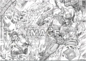 【スーパーマン＆バットマン＆グリーン・ランタン/ラインアート (ポスター賞) 】 ベアブリック HAPPYくじ DC BE@RBRICK