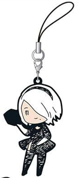 【C.ヨルハ二号B型】 ニーア オートマタ NieR:Automata トレーディングラバーストラップ