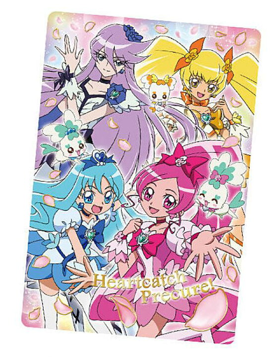 楽天市場 金色箔押し P18 ハートキャッチプリキュア 集合 映画トロピカルージュ プリキュア 雪のプリンセスと奇跡の指輪 キラキラカードグミ Realize トレカ ホビー楽天市場店