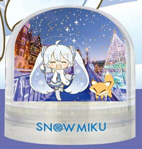 【4】 雪ミクと北海道の風景スノードーム
