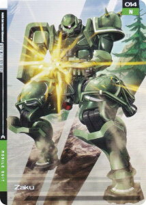 【014 ザク (N ノーマル) 】 ガンダム GUNDAM CARD COLLECTION 機動戦士Gundam GQuuuuuuX